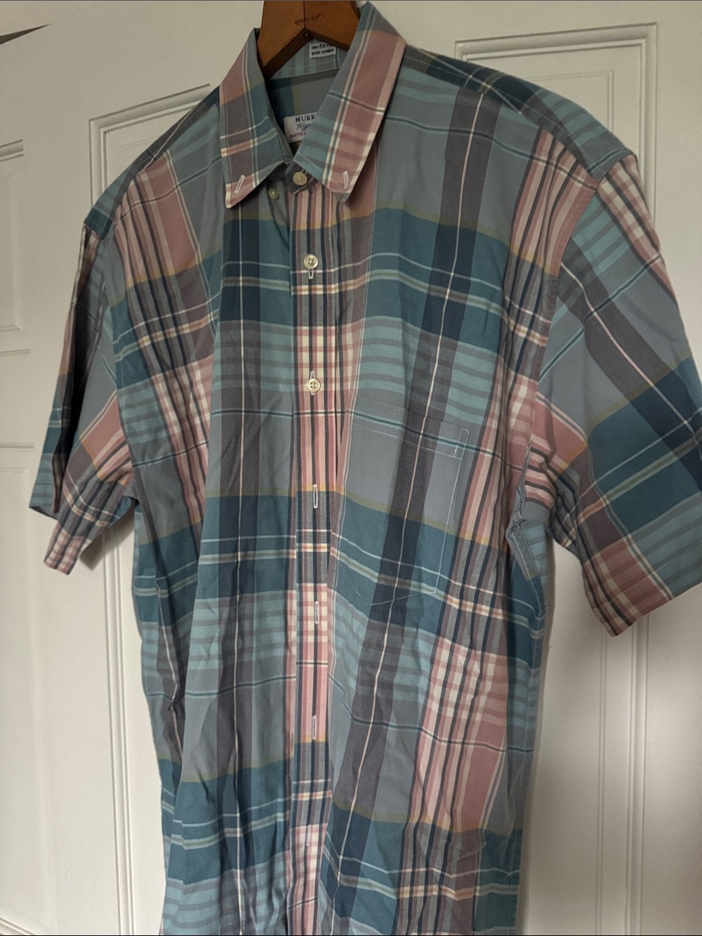 Murray’s Toggery Shop Plaid Button Down Shirt Large